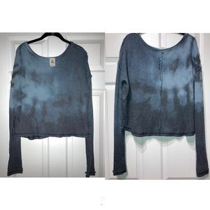 Free People We The Free Comfy Blue Ombré Sweater